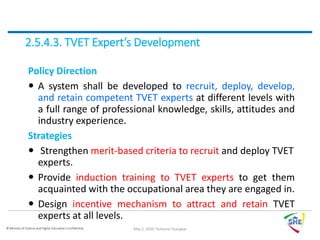 New TVET Policy & Strategy | PPT