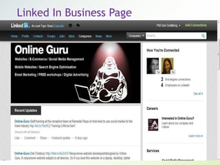 Linked In Business Page
 