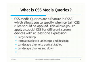 CSS3 Media Queries | PDF