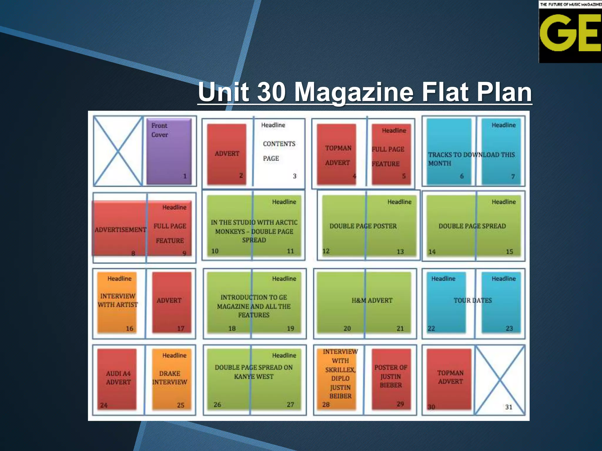 Unit 30 Magazine Flat Plan
 