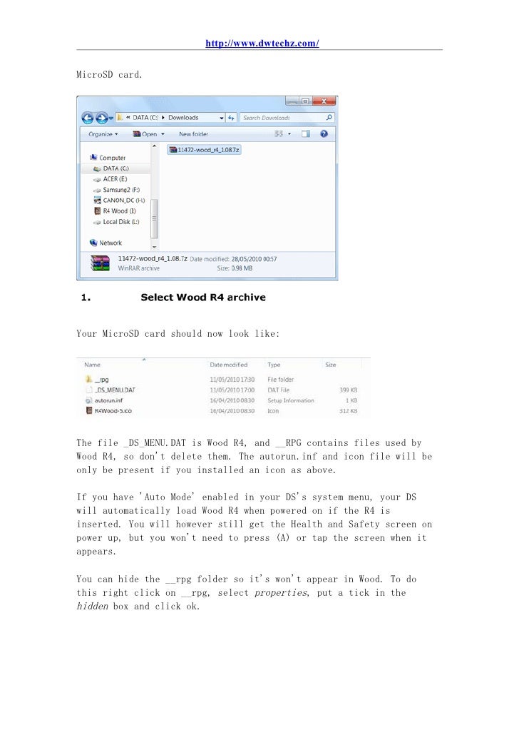 New Users Guide To Setting Up Wood R4 New Users Guide To Setting Up Wood R4