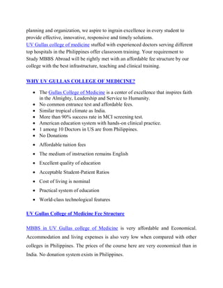 uv gullas medical college admissions 2020 | PDF | Undergraduate ...