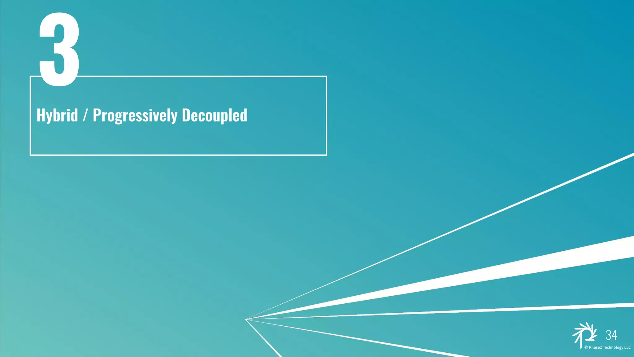 Hybrid / Progressively Decoupled
34
3
 