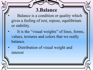 humanities principle of visual art | PPTX