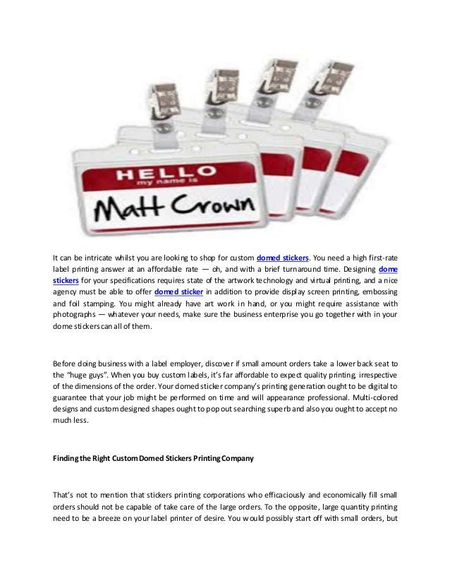 small quantity label printing