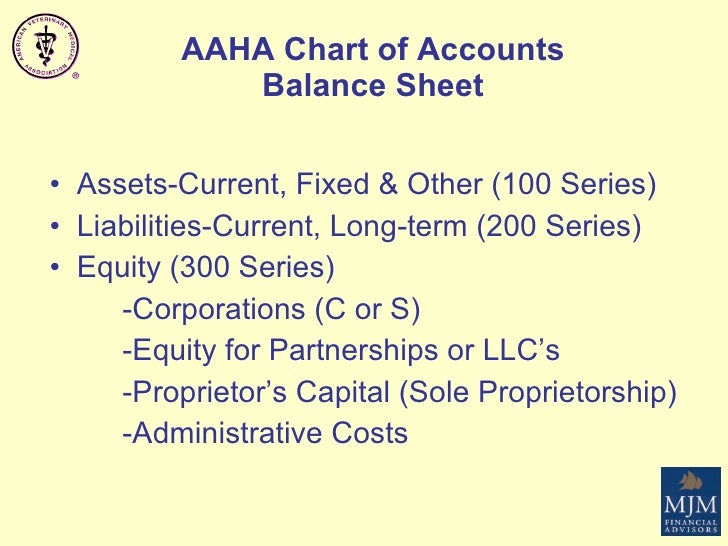 new ways to manage your vet practice with financials partnership equity chart of accounts