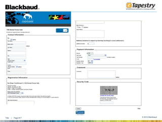 The resultsConvenience for the donorGift is automatically deposited and put to use by the nonprofit Automatically recorded in your eTapestry database Donor is acknowledge and thanked immediately which makes the donor more likely to continue to give to your organization Clean accurate data/results 