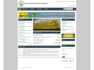 The design aspects of the new website of NISR