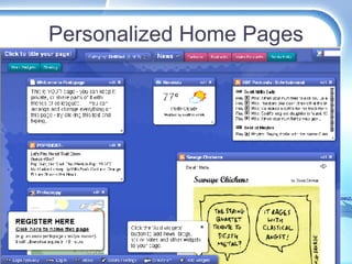 Personalized Home Pages 