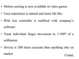 Leap Motion seminar presentation ppt | PPTX