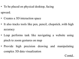 Leap Motion seminar presentation ppt | PPTX