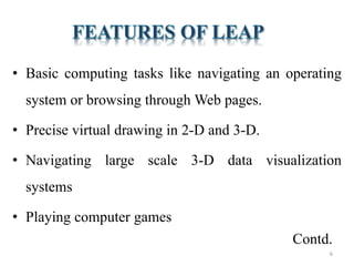 Leap Motion seminar presentation ppt | PPTX