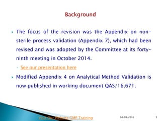 New WHO Guidance on Analytical Method Validation | PPTX