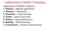 Comprehensive Overview of Wireless Communication and Mobile Computing ...