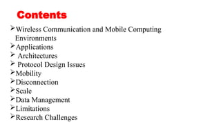 Comprehensive Overview of Wireless Communication and Mobile Computing ...