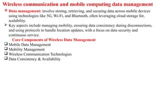 Comprehensive Overview of Wireless Communication and Mobile Computing ...