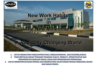New Work Habits  in The New Millennium in  A Radically Changing World ,[object Object],[object Object],[object Object]