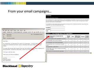 From your email campaigns… 