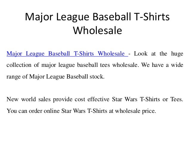 mlb t shirts wholesale