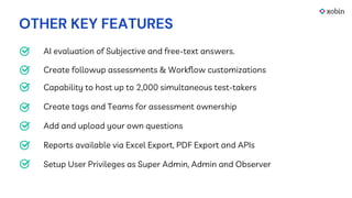 Xobin Assessment for Hiring Talents | PDF