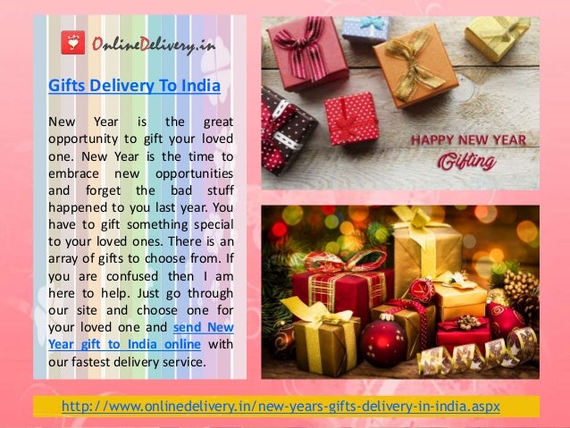 new year gifts delivery to India