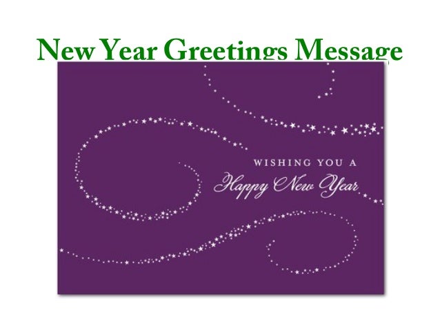New Year Greetings Message