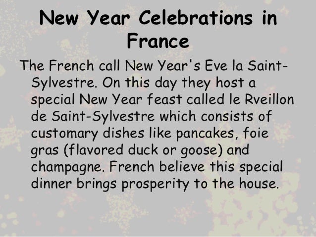 New year in France