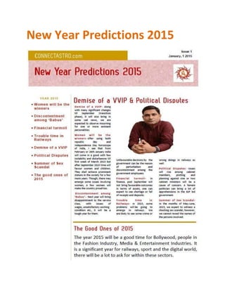 New Year Predictions 2015
 