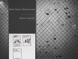 New year resolution ╳ poster process | PPT