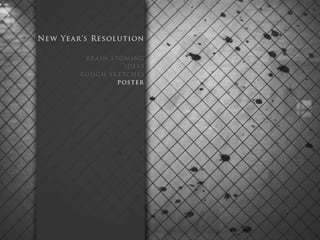 New year resolution ╳ poster process | PPT