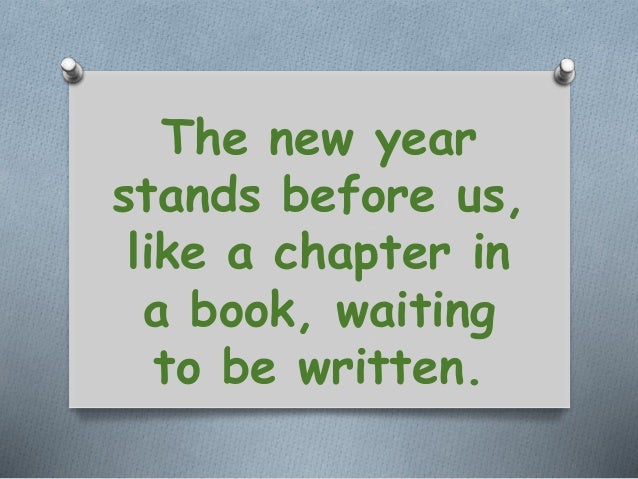 New year&#039;s resolutions