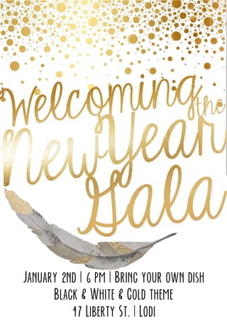 New years invitation