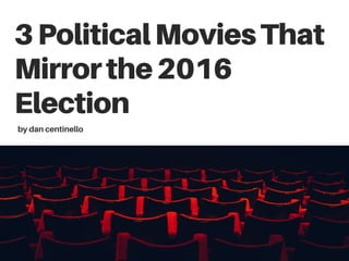 3PoliticalMoviesThat
Mirrorthe2016
Electionbydancentinello
 
