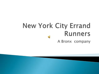 New York City Errand Runners A Bronx  company  