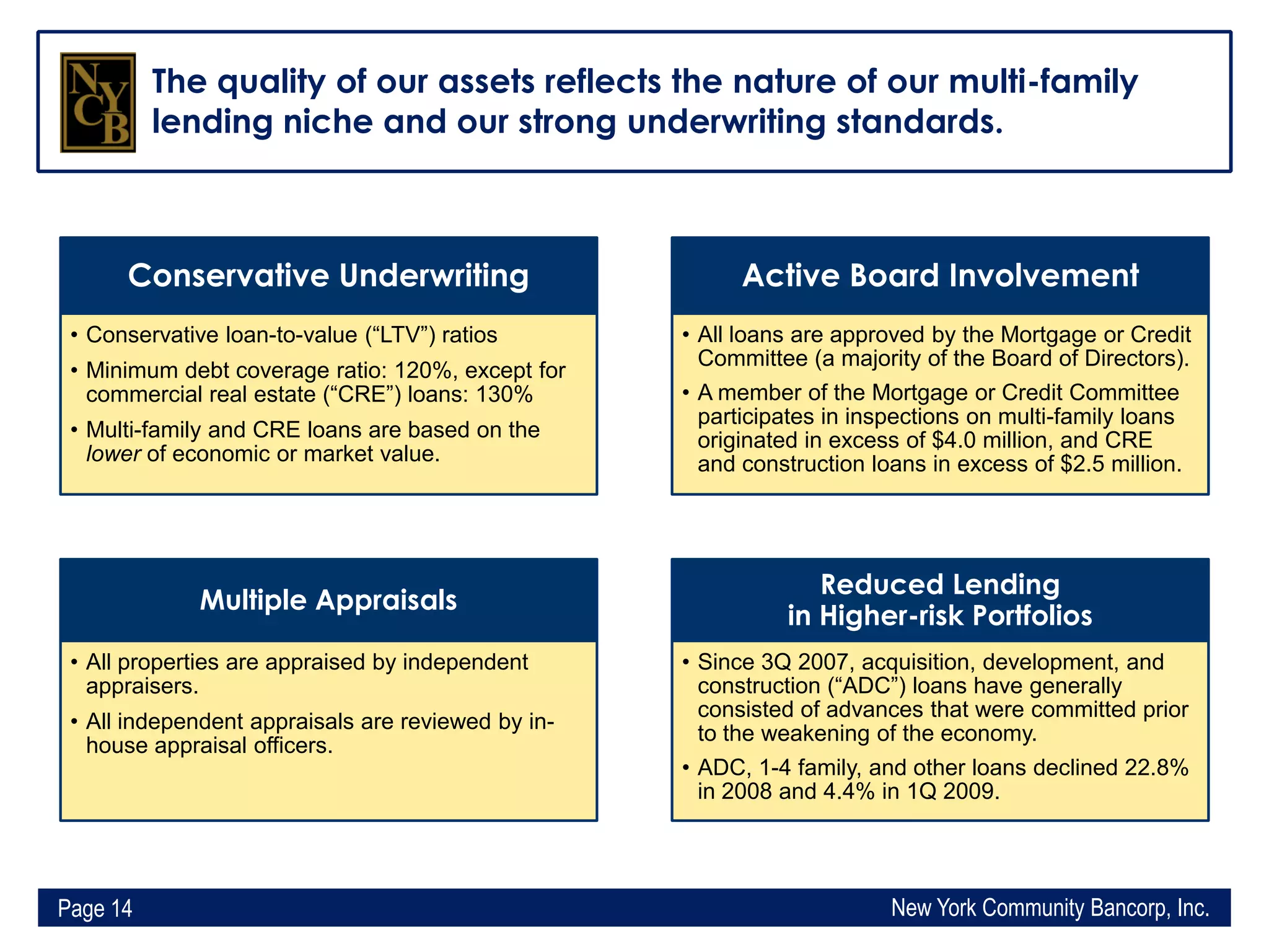 Q1 2009 Earning Report of New York Community Bancorp