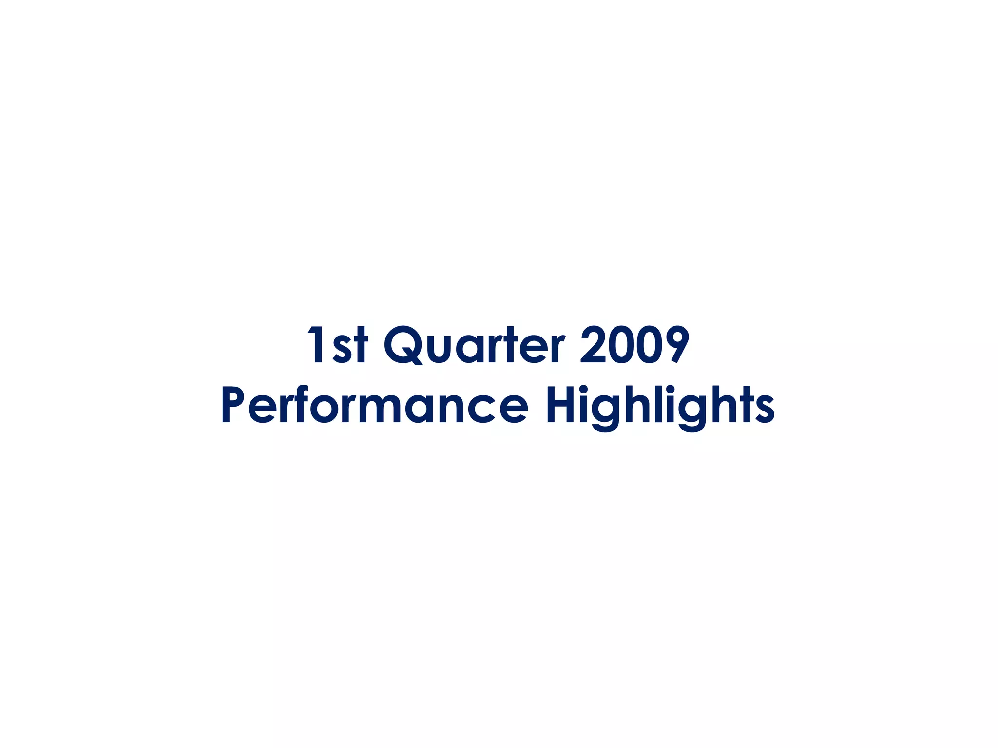 Q1 2009 Earning Report of New York Community Bancorp
