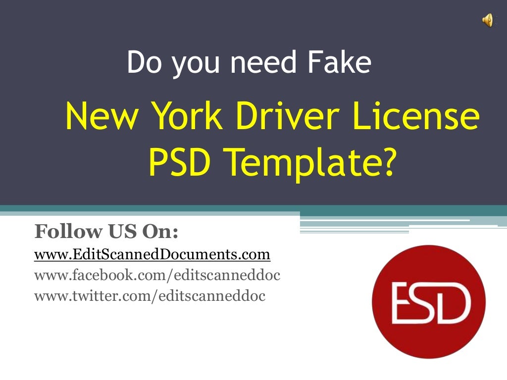 new york drivers license template psd free download