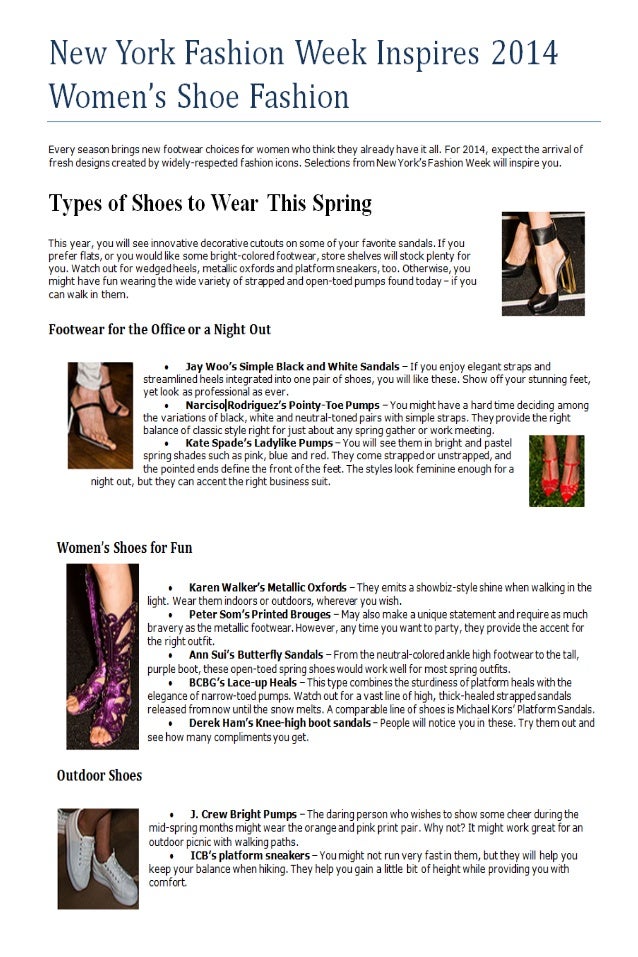 Fashion essay expose picture