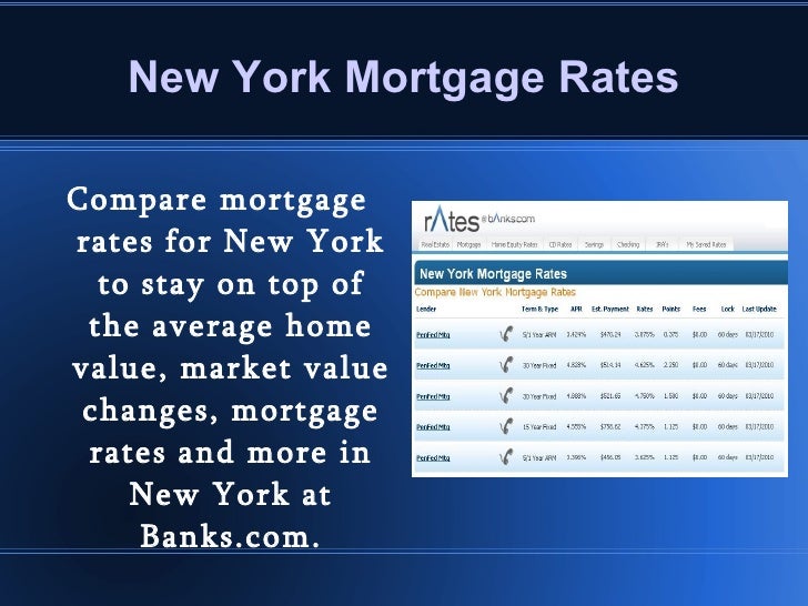 Mortgage Rate Today New York