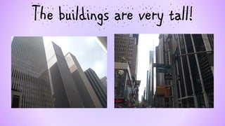 The buildings are very tall!  