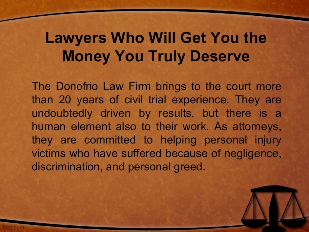 New York Personal Injury Attorney from the Donofrio Law
