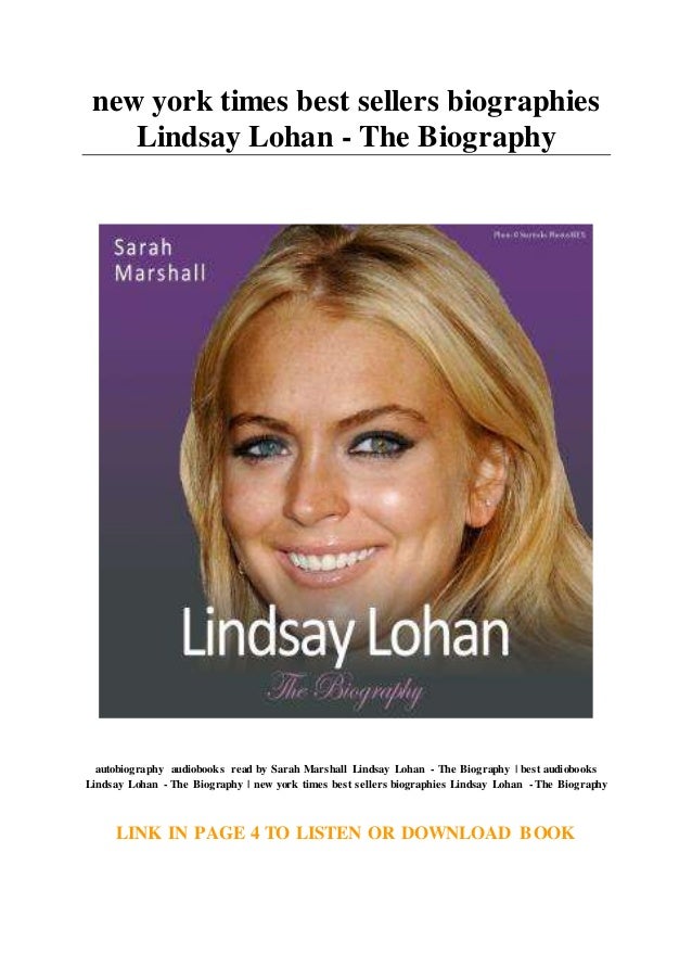 new york times best sellers biographies Lindsay Lohan The Biography
