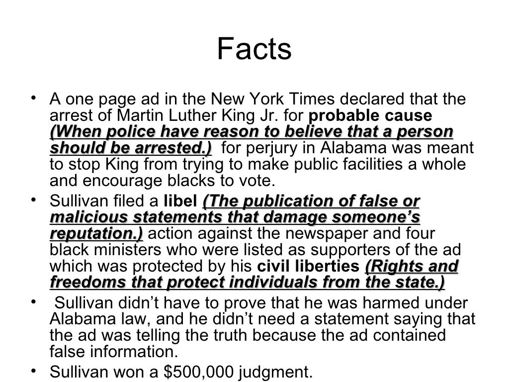 New york times v sullivan