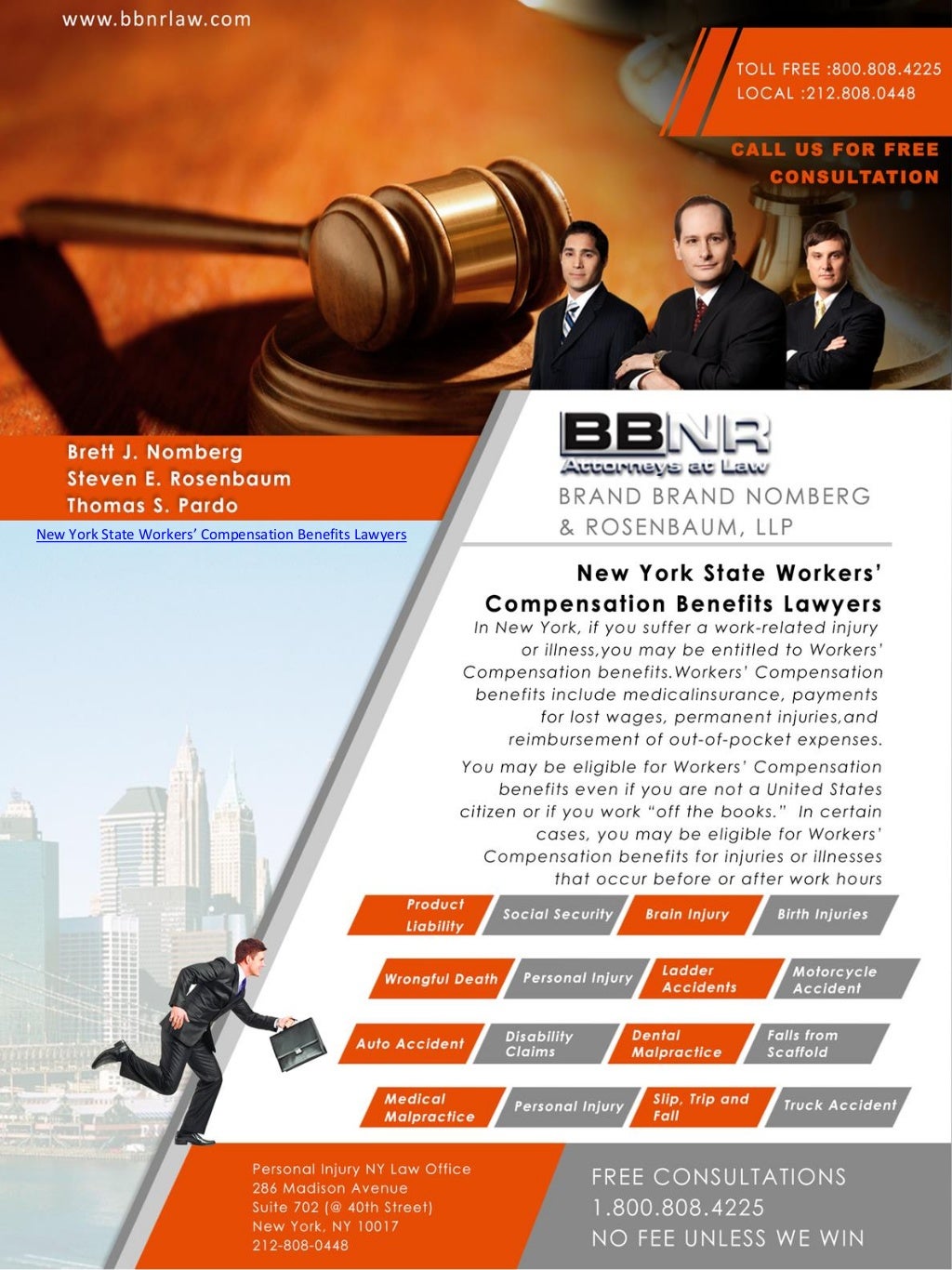 New York Workers' Compensation Benefits Lawyers