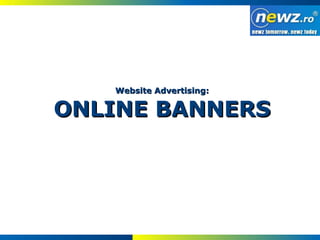 Website Advertising: ONLINE BANNERS 