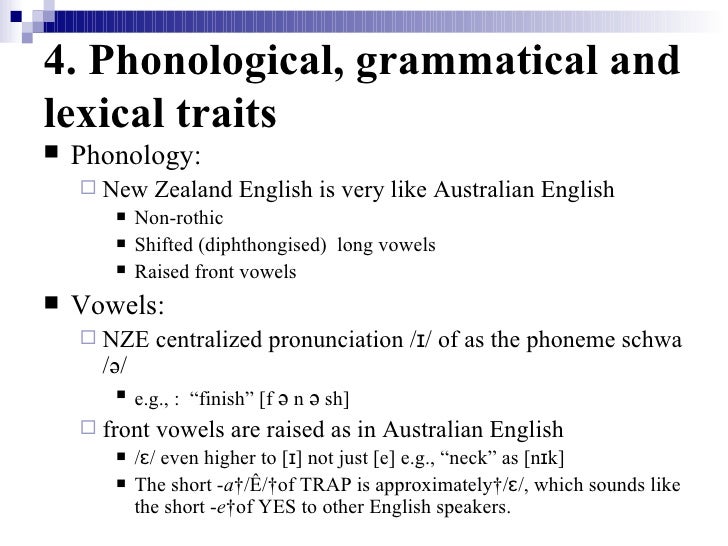 New zealand english
