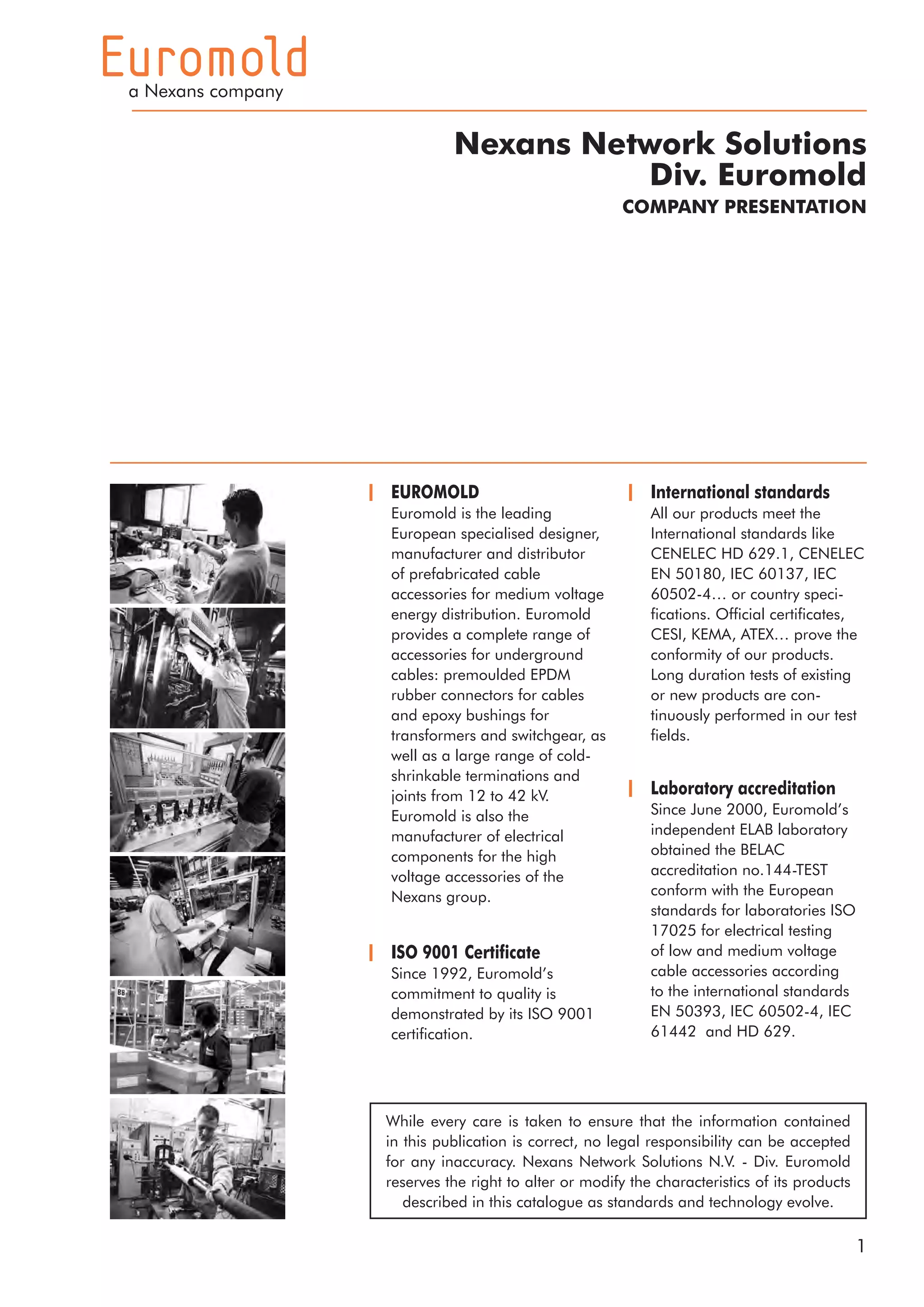 Nexans Euromold High Voltage Screened Separable Connectors, Elbow ...
