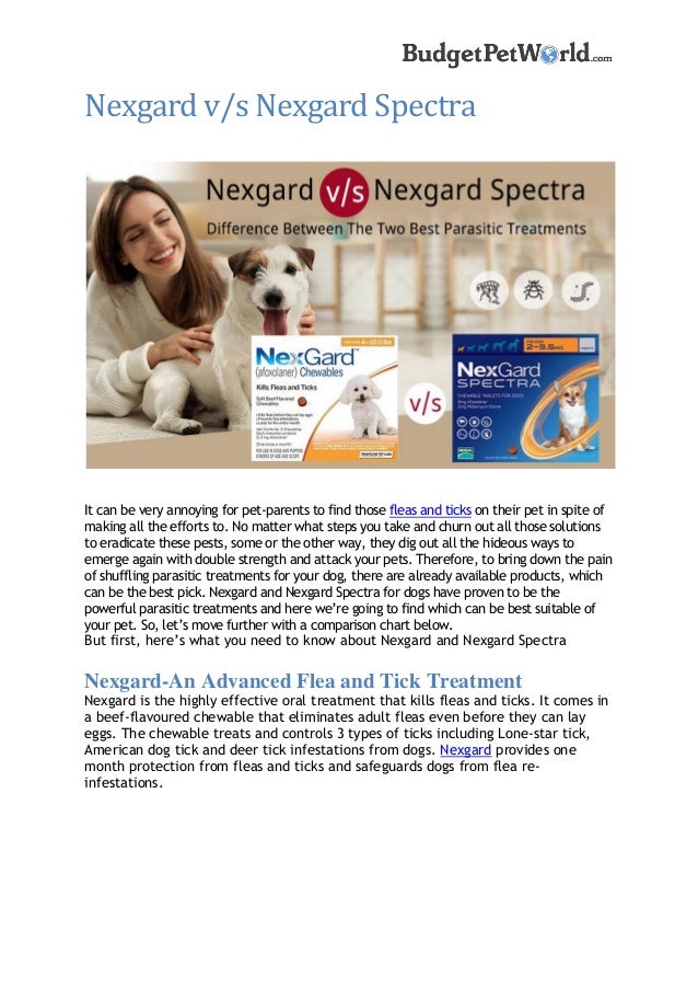 Nexgard vs nexgard spectra