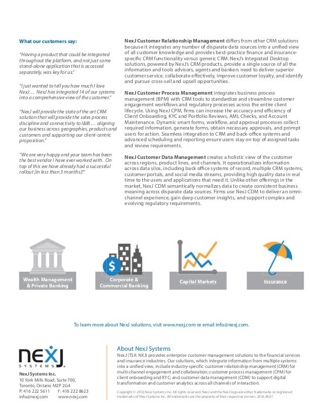 Nexj Insurance Solutions