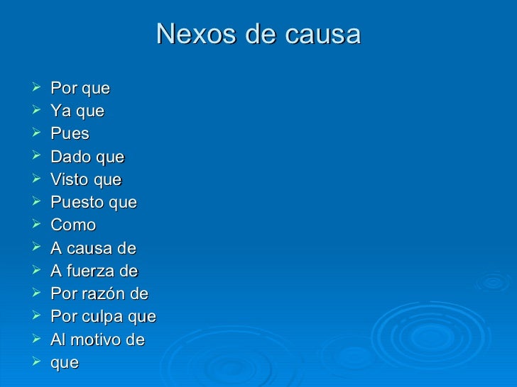 NEXOS QUE INTRODUCEN IDEAS”.